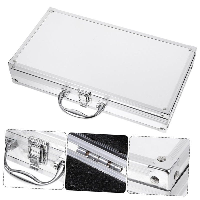 WHAMVOX Aluminum Tool Box Portable Hard Shell Carrying Case with