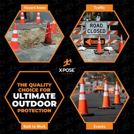Xpose Safety 28 Inch Orange Slim Line Traffic Cones