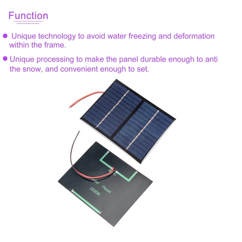 DMiotech 12V 1.5W 115mm x 90mm Mini Solar Panel Cell