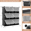 ROJASOP 6-Tier 24-Pair Expandable Shoe Rack Organizer with 2 Hooks,