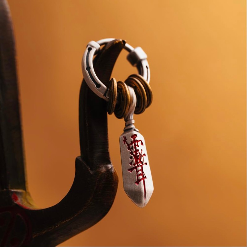 COPPERTIST.WU Masterblade Talisman Earrings Daoist Earrings for Men Women, S925