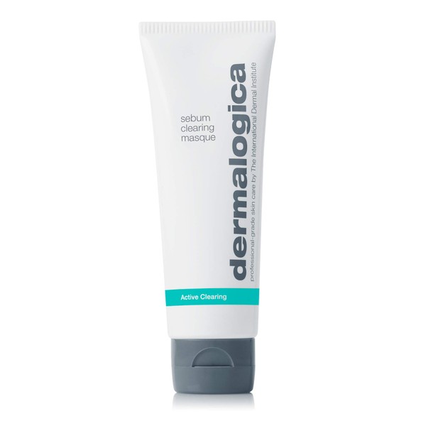 Dermalogica Sebum Clearing Masque (2.5 Fl Oz) - Anti-Aging Clay Face Mask with Salicylic Acid - Absorbs Excess Oils To Soothe and Refine Skin Texture