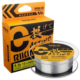 RIKIMARU Monofilament Fishing Line (Clear, 10LB-660Yds)