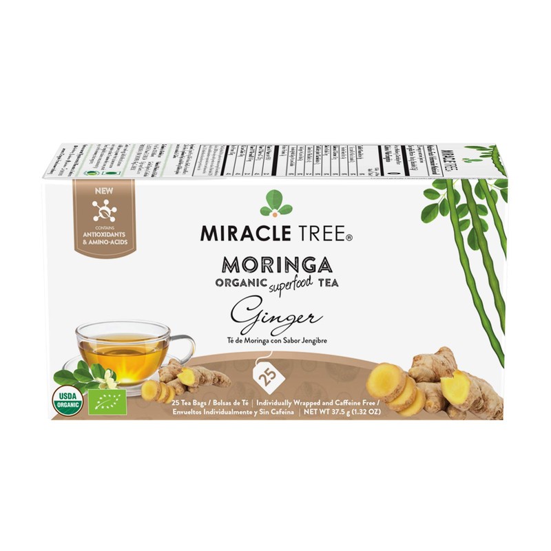 Miracle Tree - 6 Count of Organic Moringa Superfood Tea,