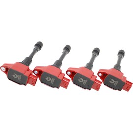 DRAGON FIRE PERFORMANCE Power Pack Kit Ignition Coils IRIDIUM Spark Plugs Compatible with Nissan Altima Frontier Sentra Rogue Versa 1.6L 1.8L 2.0L 2.5L I4 2007-2019 22448-ED000 673-4028 UF549 3490