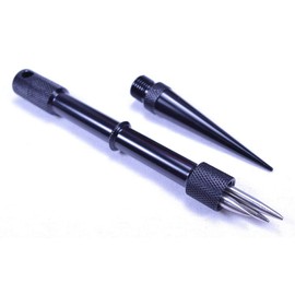 Paracord, Rope, and Leather Tool with 3 Fids/Lacing Needles for Tightening and Splicing - Black