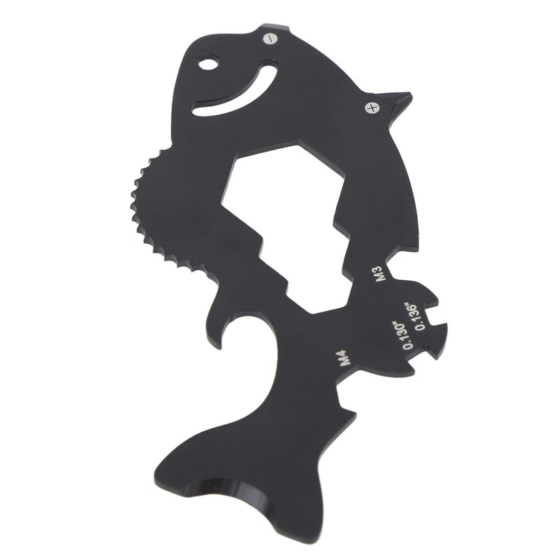 Multitool Card 15 in 1 Multifunctional Fish Shape Credit Card