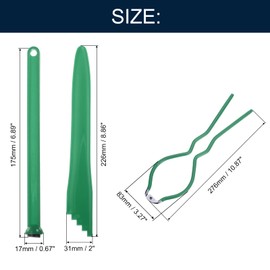 QUARKZMAN Pack of 5 Canning Accessories, Electroplated Canning Tool Kits Included, Bubble Plopper, Jar Lid Lifter, Jar Wrench for Regular Ball Jars, Mason Jars, Green