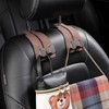 DECOAIRCON 2 Pack Car Hooks for Headrest, Headrest Hooks Car