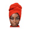 African Scarfs for Women Head Wraps Stretch Turban Jersey Bun