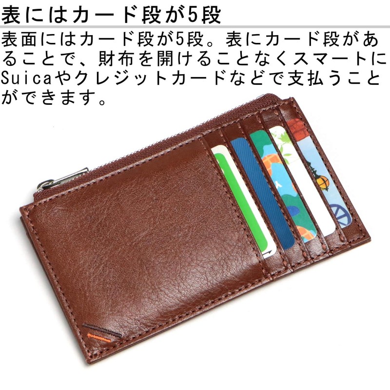 [革職人 LEATHER FACTORY] Leather Craftsman Dualline Thin Wallet Coin Purse