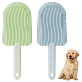 2 PCS Cat Tongue Comb Cat Tongue Brush Cat Tongue Soft Cat Tongue Brush Double Sided Gently Grooming Cat Brush Simulated Cat Tongue Comb for Dog Cat Bunny Cat Grooming Brush Shedding