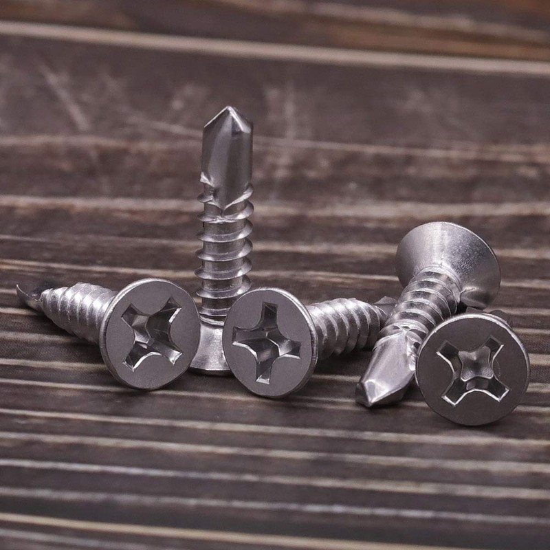 #6 x 3/4" Flat Phillips Drive Head Self Drilling Screws