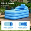 CO-Z Inflatable Adult Bath Tub, Free-Standing Blow Up Bathtub with