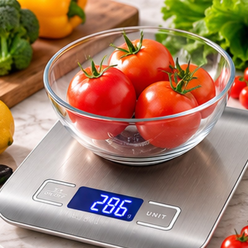 Electronic Kitchen Food Scale for Baking and Cooking – Clear
