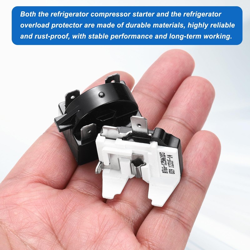 QUARKZMAN 1 Set PTC Fridge Start Relay 12 Ohm 3