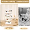 LASZOLA 5 Tier White Earring Holder Organizer Tree Women Display