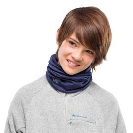 Buff Merino Lightweight Multifunktionstuch Kinder SOLID DENIM, Blau