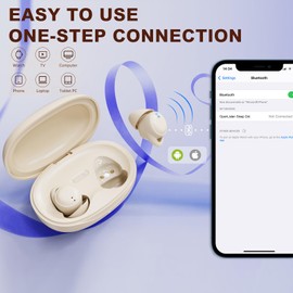 OpenListen Sleep Headphones, Sleep Earbuds for Side Sleepers, Wireless Earbuds Comfortable Noise Blocking, Music Sleep Dual Mode, Invisible Earbuds for Sleeping,Smallest Headphones for Sleeping