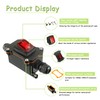 EPLZON 16A 125/250VAC Inline Cord Switch Waterproof Switch DPST 4Pin