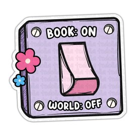 TODOLIA Book On World Off Sticker Banned Books Week Sticker Booktok Decal Reading Lover Gift Books Theme Decoration Book Kindle Accessories Library Laptop Tablet Helmet Bumper