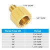 Patikil 3/8" Female x 1/4" Male Flare Connectors, SAE 45