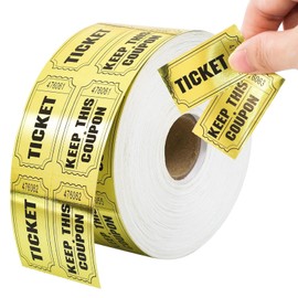 SOYANGNEK Party Tickets, 1000 Roll, Raffle Tickets, Game Tickets, Event Label Roll, Prize Tickets, Fundraising Activities, Coupons