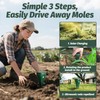 Oustpex Mole Repeller for Lawns，Solar Powered Vole Repellent Ultrasonic Pest