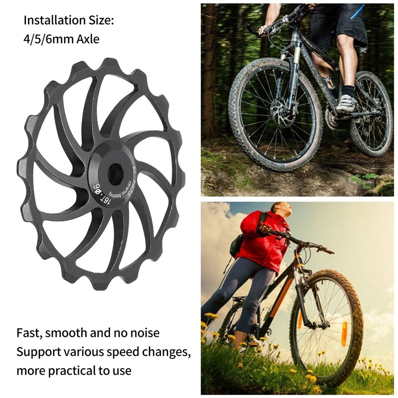 MEIJUN 16T Bicycle Rear Derailleur MTB Road Bikes Ceramic Bearing