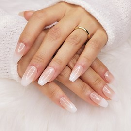 All gradient handmade nail tips - Square L / 모든 그라데이션 수제네일팁 - 스퀘어L