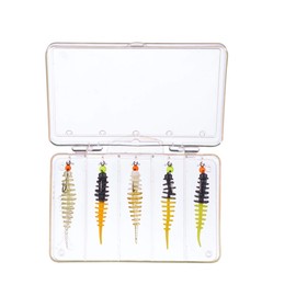 Balzer Trout Collector Mix 2 Ready to Fish Set - 5 Mounted Rubber Jigs for Trout Fishing, Trout Bait for Spin Fishing, Soft Baits for Ultra Light Fishing, Jigs
