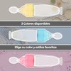 Cuchara Alimentadora para Bebés Dispensador de papillas de Silicona Flexible