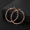 KOSE 14K Gold Hoop Earrings for Women Hypoallergenice, 35mm Rhinestone