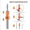 HPMAISON 17Pcs Countersink Drill Bit, Includes 5 Quick Change 8mm