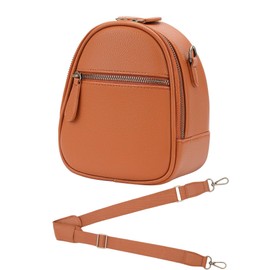 Divvia Camera Sling Bag Classic PU Leather, Shoulder Crossbody Cute Camera Case for Photographers Mini Small 2L Brown