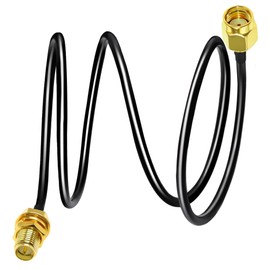 TUOLNK RP SMA Cable RG58 3.3ft (1M) RP-SMA Female to RP-SMA Male Extension Cable 50ohm for Outdoor Antenna RPSMA Coax Cable