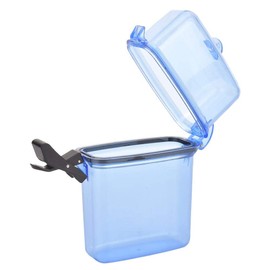 Diving Dry Box, Underwater Plastic Transparent Floating Watertight Case Waterproof Diving Sealing Dry Storage Box with Rope Hook for Surfing Canoe Kayak(Transparent Blue) Diving
