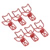 100Pcs Kitten Binder Clips Cute Animal Style Strong Clamping Hollow