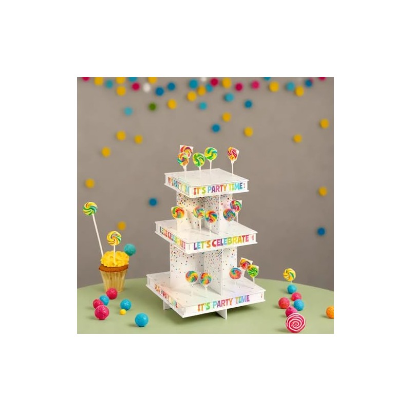 Fun Express Birthday Lollipop Stand - Candy Display Holder for