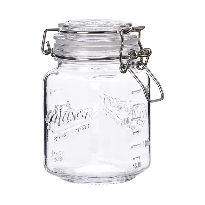 Mason Craft & More Glass Clamp Jars, 12OZ Mini 4