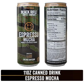 Black Rifle Coffee Company RTD (Espresso Mocha, 11 Fl Oz (Pack of 12))