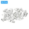 uxcell 50Pcs Leather Cord End Caps, 5mm OD Column Barrel