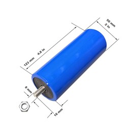 250VAC 120uF Run Capacitor CBB60 250V AC 120MFD 120 uF MFD, 50x123mm Blue w/Fixing Stud SH 25/70/21 50/60Hz UL Listed Cap
