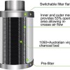 iPower 4" iPower Ventilation Inline Fan Carbon Filter Duct Thermostat