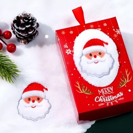 [Byulbyulchanggo] Christmas Loop Hand Towel / Kitchen Towel Gift Christmas Towel - Santa 2ea