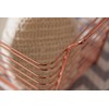 Premier Housewares Shine Wire Basket, Rose Gold, Large