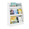SoBuy Librería Infantil, Estante con Barandilla, 58*18*81cm (LFA), Blanco