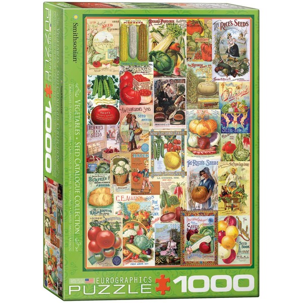 EuroGraphics Vegetables Smithsonian Seed Catalogues (1000 Piece) Puzzle (6000-0817)