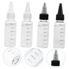 GLEAVI 8 pcs Transparent Squeeze Bottles with Scale for Liquids