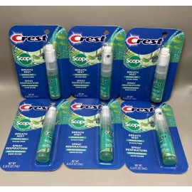 Oralabs, Inc 6 Pack Crest Scope Long Lasting Mint Breath Mist Buccal Sugar Free  0.24oz New